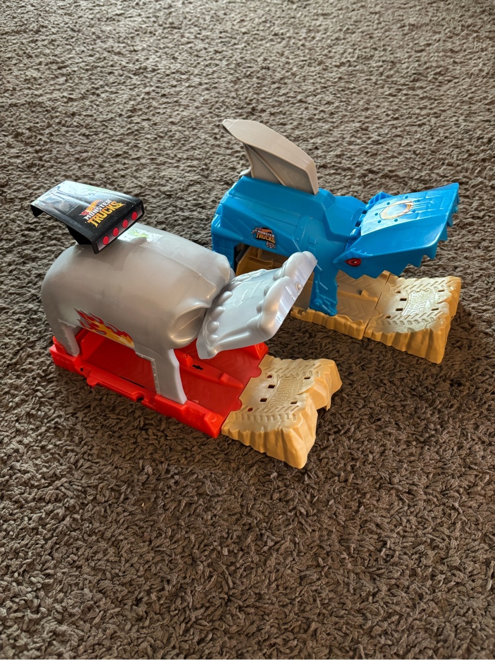 Hot Wheels Monster Truck Launchers Toys Kids